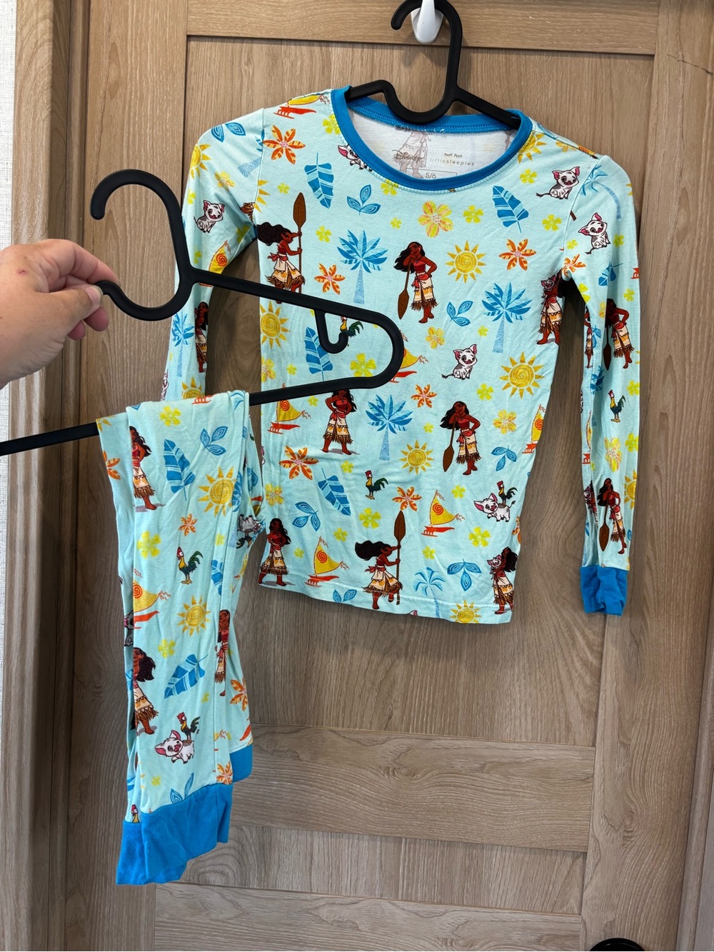 Disney Little Sleepies Moana Size 5/6 PJ Set